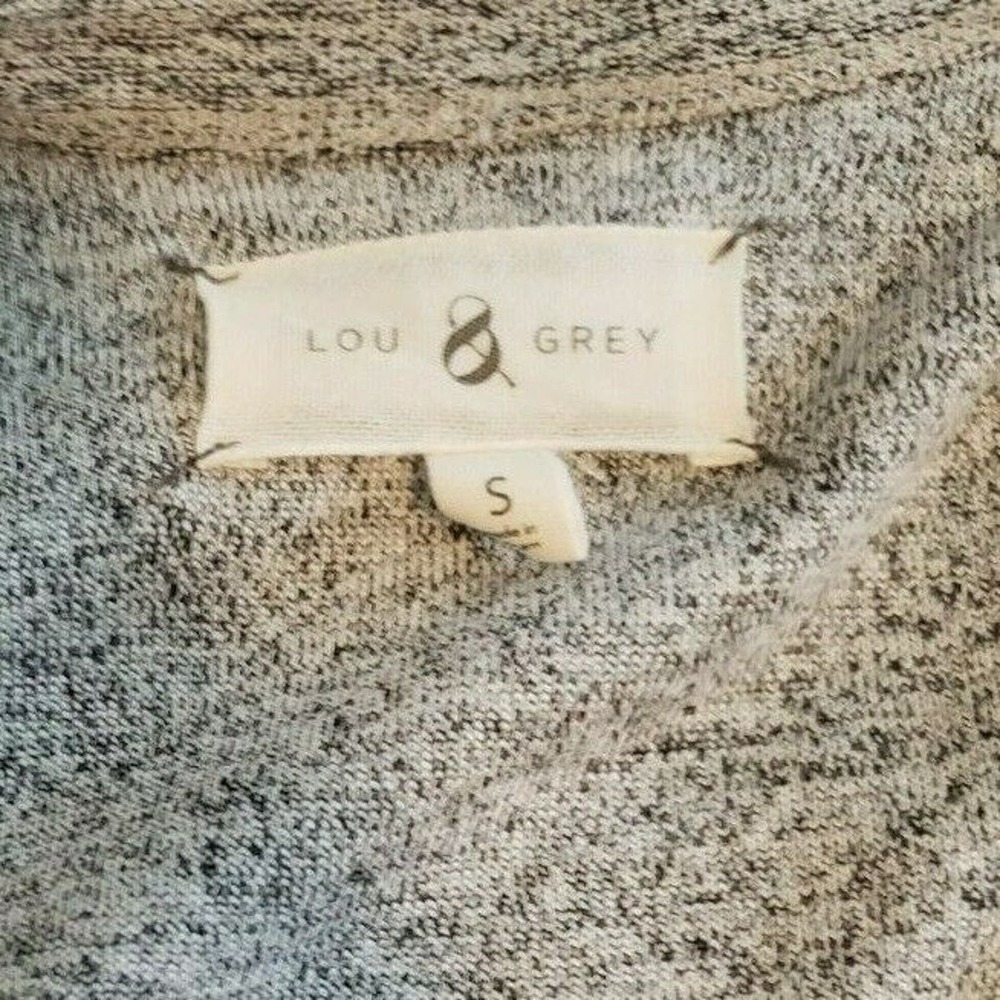 Lou & Grey Loft Womens Long Sleeve Romper Jumpsuit Size S Gray Short Set - Picture 7 of 7